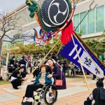 沖縄那覇大綱引　旗頭と旗文字